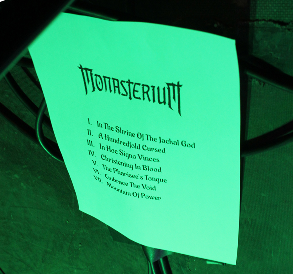 Setlist Hammer of Doom XI - MONASTERIUM